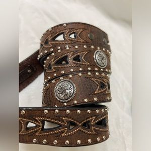 Ariat Belt. Studs & Coins.